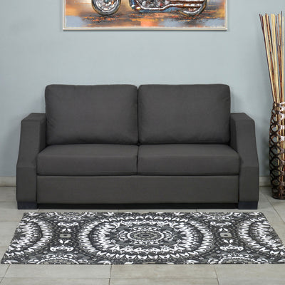 Nilkamal Array 3 Seater Rick Arm Sofa (Dark Grey)