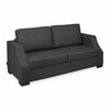 Nilkamal Array 3 Seater Rick Arm Sofa (Dark Grey)