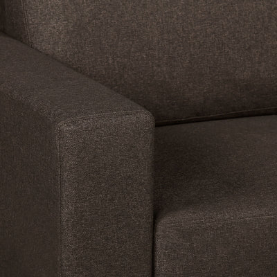 Nilkamal Array 3 Seater Ron Arm Sofa (Dark Brown)