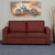 Nilkamal Array 3 Seater Ron Arm Sofa (Maroon)