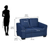 Nilkamal Array 2 Seater Mike Arm Sofa (Blue)