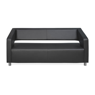 Nilkamal Arrow Leatherette 3 Seater Sofa (Black)