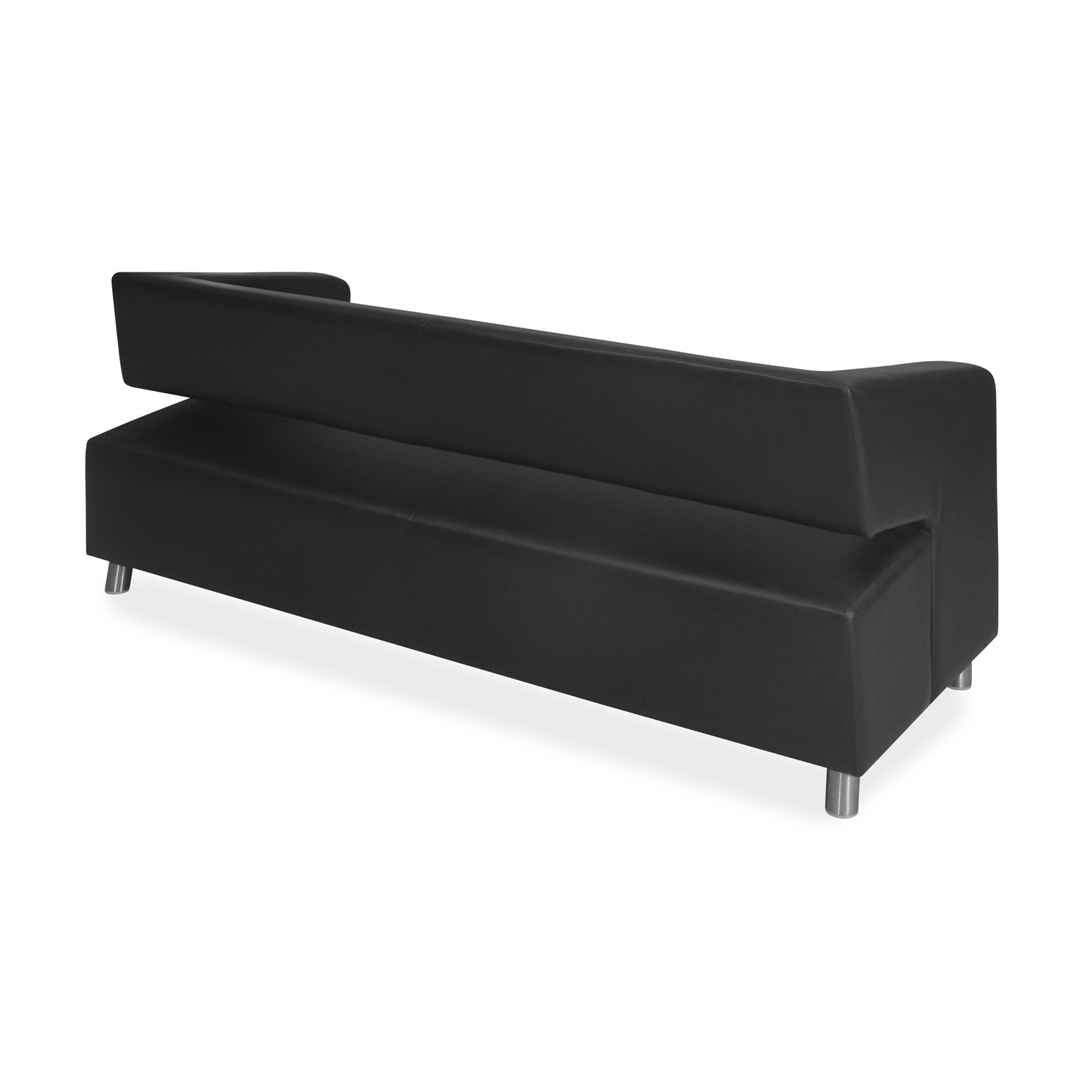 Nilkamal Arrow Leatherette 3 Seater Sofa (Black)
