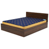 Nilkamal Arthur King Bed with Storage (Walnut) - Slight Side View-2