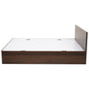 Nilkamal Arthur King Bed with Storage (Walnut) - Side View