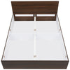 Nilkamal Arthur Queen Bed with Storage (Walnut) - Front Storage View