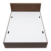 Nilkamal Arthur Queen Bed with Storage (Walnut) - Bed Frame Front View