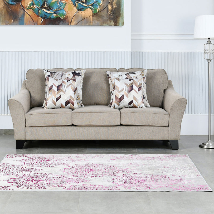 Nilkamal Auxton 3 Seater Fabric Sofa (Brown)