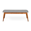 Nilkamal Bento Multi Use Medium Sitting Bench for Living Room | Dining Room (Walnut)