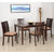 Nilkamal Berry 4 Seater Dining Table Set (Expresso)