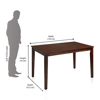 Nilkamal berry dining hot sale table