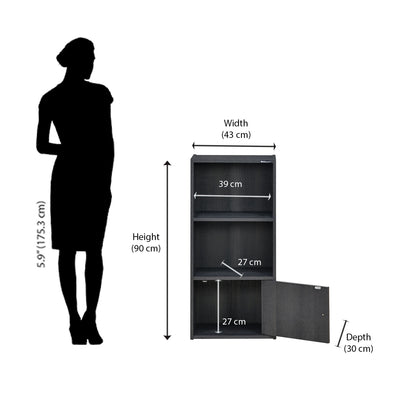 Nilkamal Boston Book Case