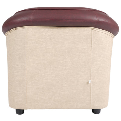 Nilkamal Bright 1 Seater Sofa (Maroon Beige)