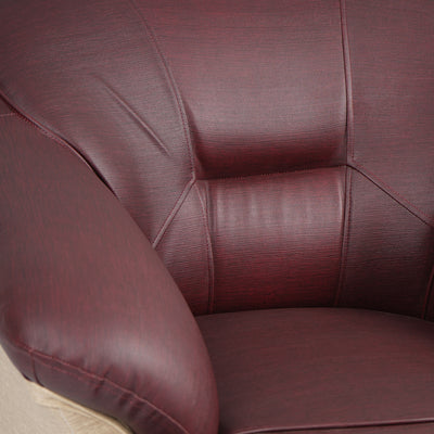 Nilkamal Bright 1 Seater Sofa (Maroon Beige)