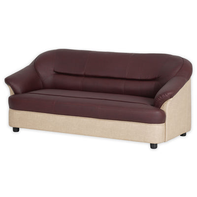 Nill Bright Leatherette 3 Seater