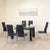 Nilkamal Bristan 6 Seater Dining Set (Black)