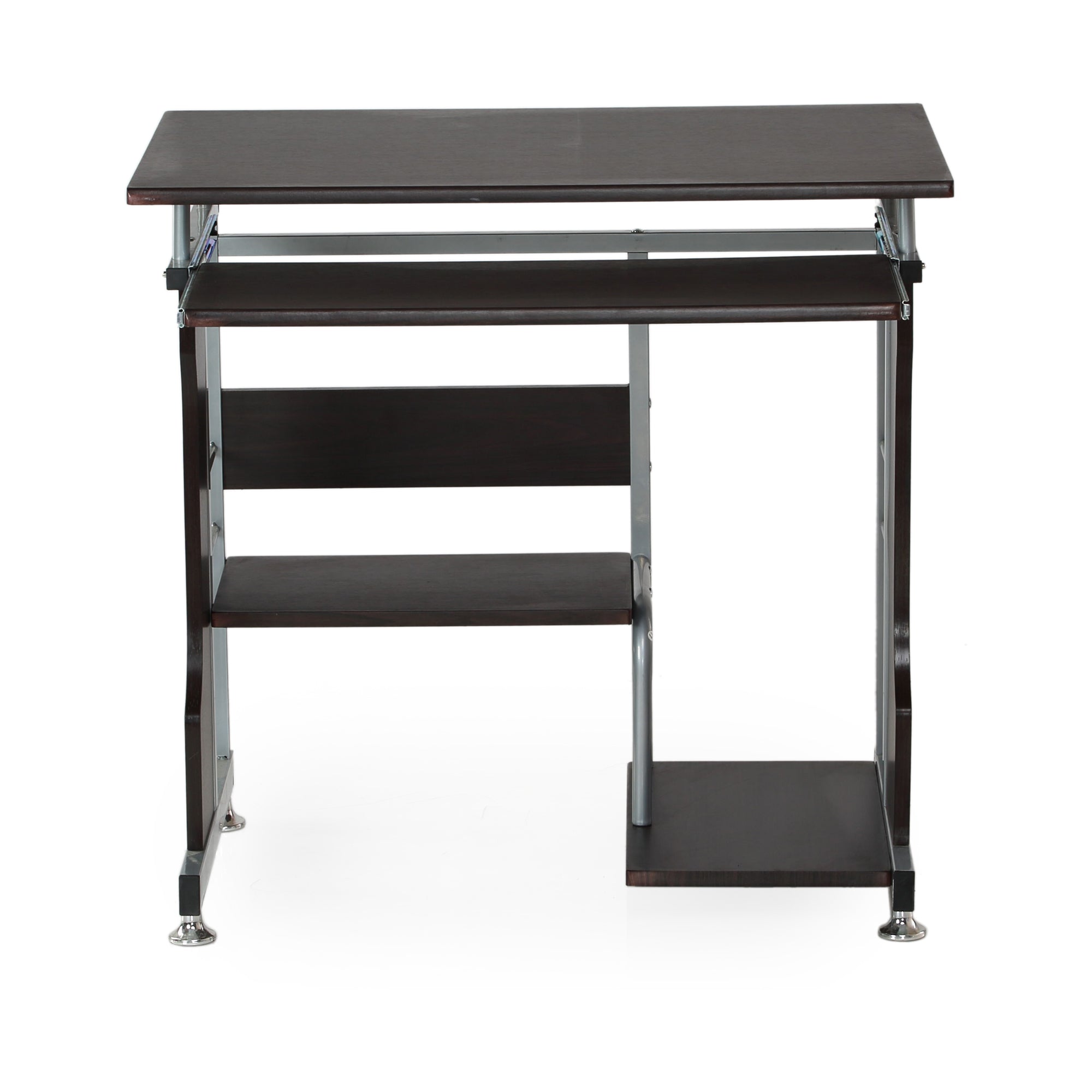 Nilkamal Alpha Computer Table (Black / Walnut) Nilkamal Furniture