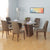Nilkamal Capri 6 Seater Dining Table & Cucina Chair Dining Set (Walnut & Brown)