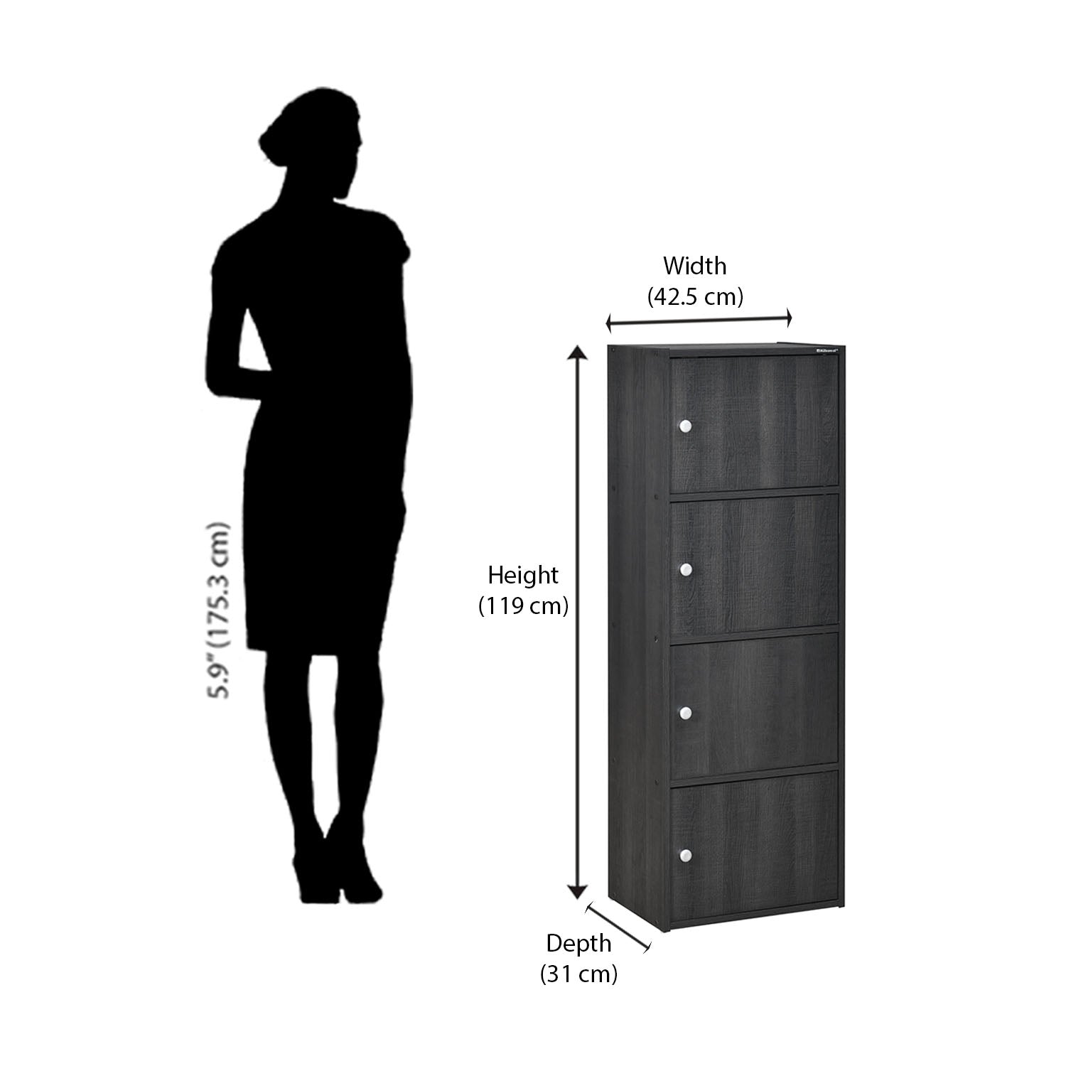 Nilkamal Cary Book Case / Shelf