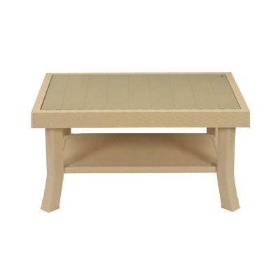 Nilkamal Center Table 1 Cane & Glass