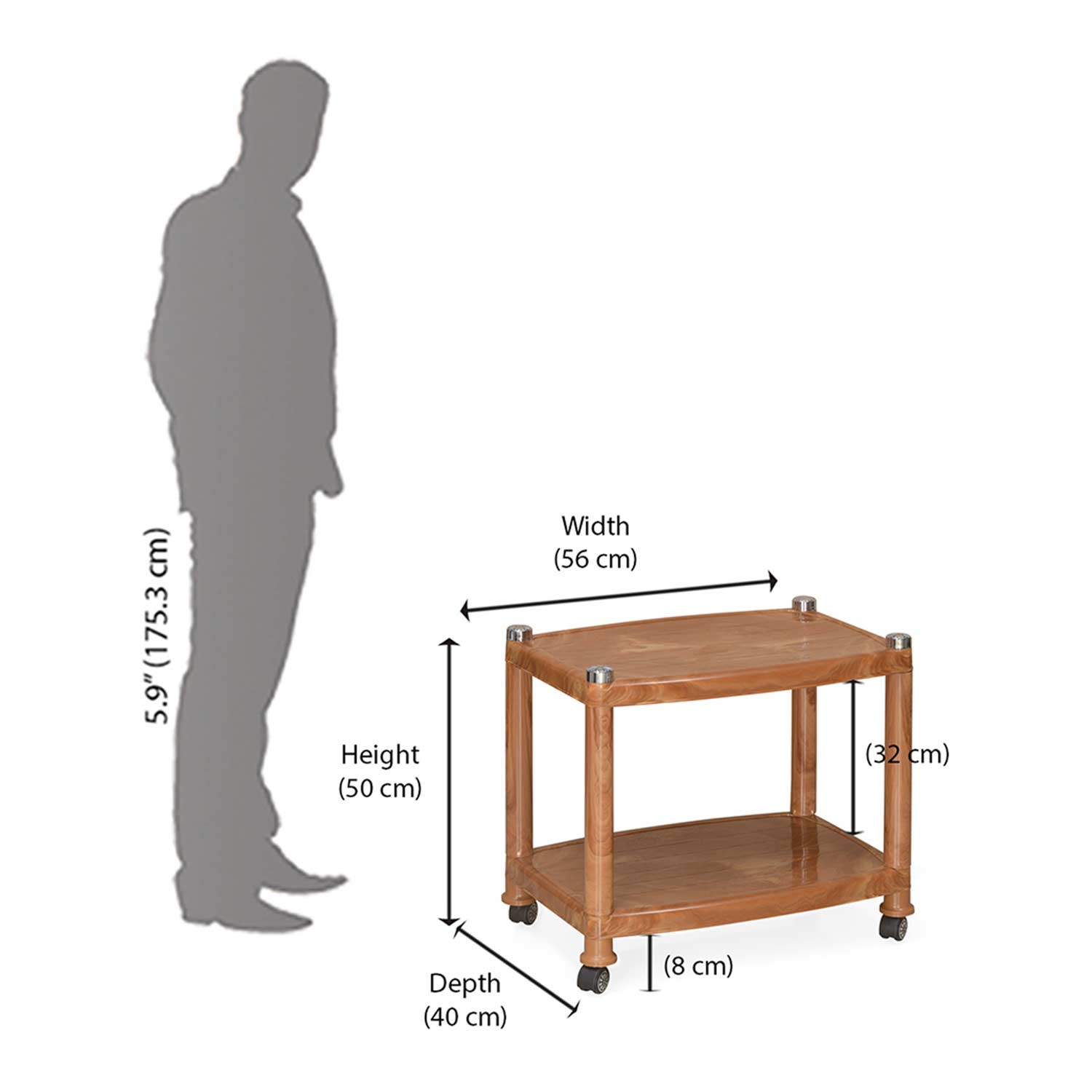Nilkamal Centro Table 02 (Pear Wood)
