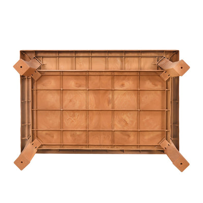 Nilkamal Center Table 1 Cane & Glass