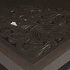 Nilkamal Center Table 2 Carv & Glass (Weather Brown)