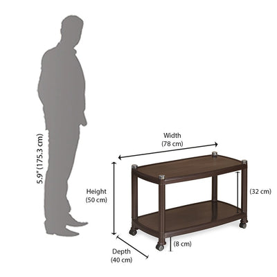 Nilkamal Centro Table 05 (Weather Brown)