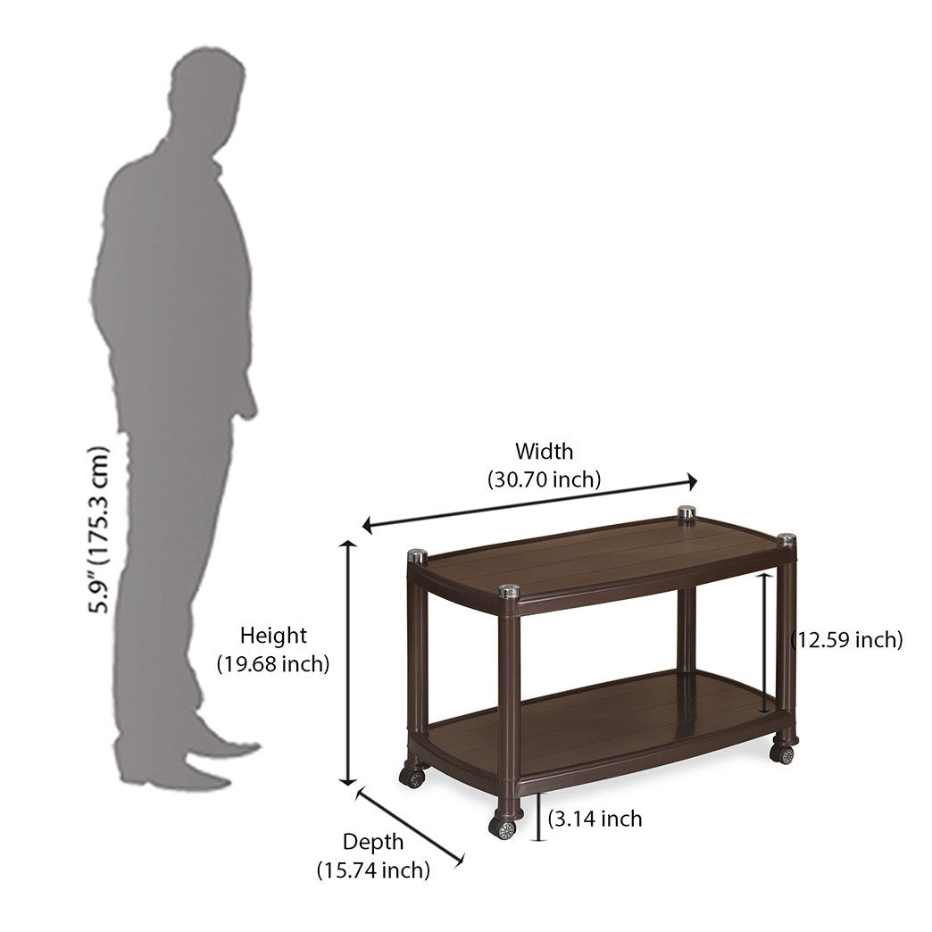 Nilkamal Centro Table 05 (Weather Brown)