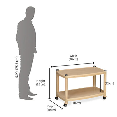 Nilkamal Center Table 5 (Marble Beige)