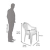 Nilkamal CHR2045 Plastic Arm Chair