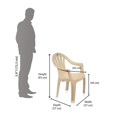 Nilkamal CHR2045 Plastic Arm Chair