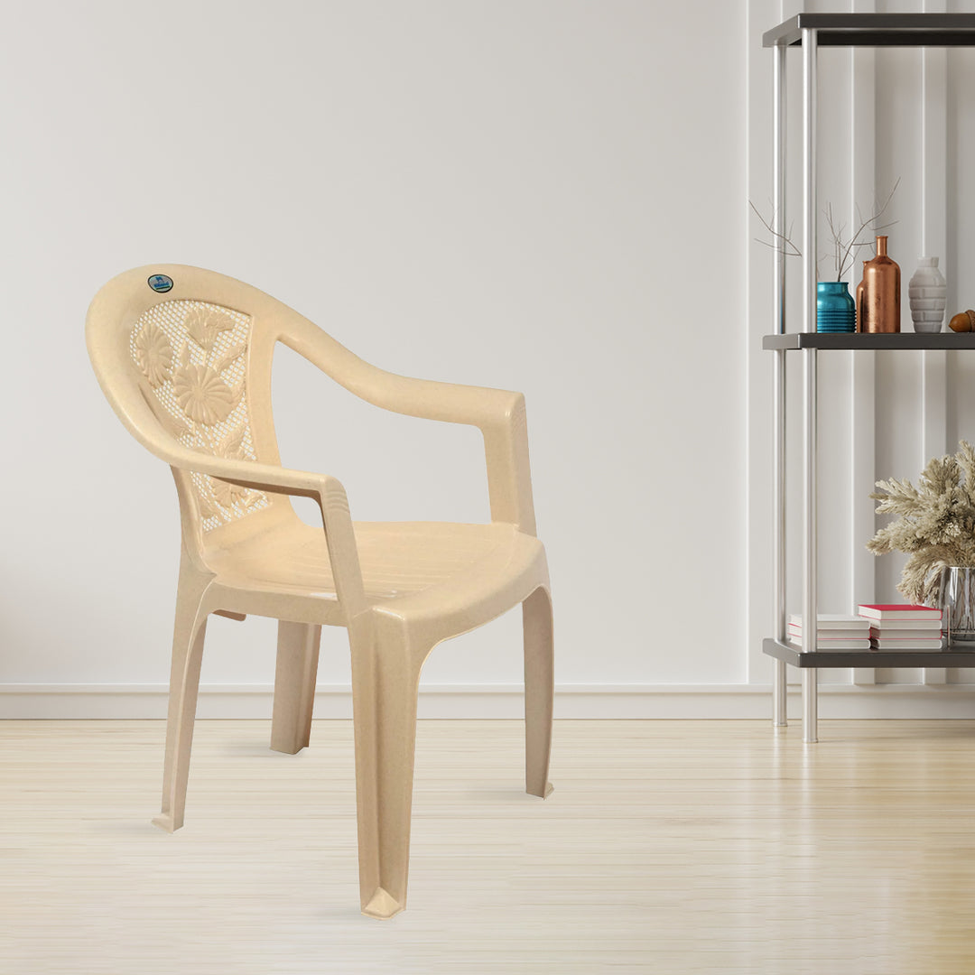 Nilkamal Plastic Chairman Chairs Price List Golden Oak, image size:1080x1080