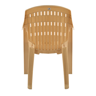 Nilkamal CHR2230 Plastic Arm Chair (Marble Beige)