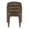 Nilkamal CHR2230 Plastic Arm Chair (Rattan Dark Beige)