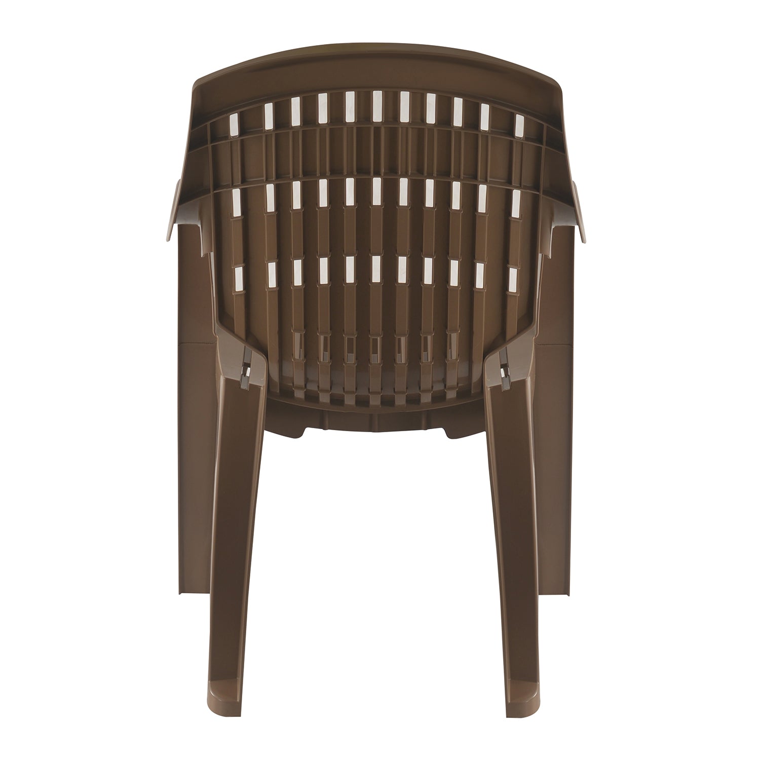 Nilkamal CHR2230 Plastic Arm Chair (Rattan Dark Beige)