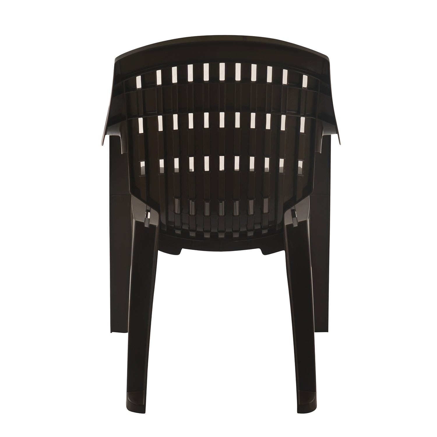 Nilkamal CHR2230 Plastic Arm Chair(Season Rust Brown)