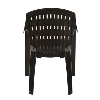 Nilkamal CHR2230 Plastic Arm Chair(Season Rust Brown)
