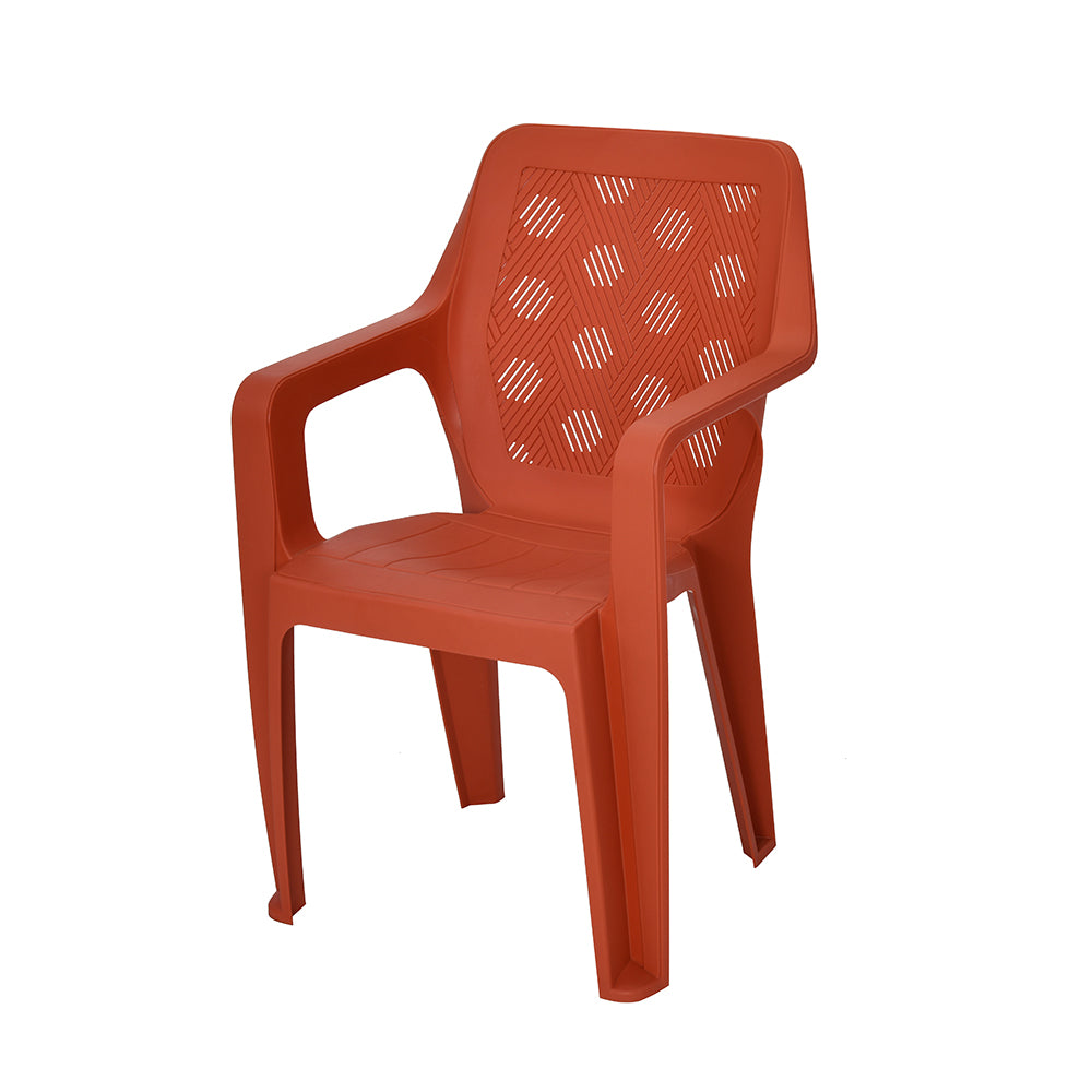 Nilkamal Hexa Plastic Chair with Arm Rest Nilkamal Furniture