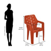 Nilkamal Hexa Plastic Chair with Arm Rest