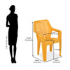 Nilkamal Trendy Plastic Chair with Arm Rest