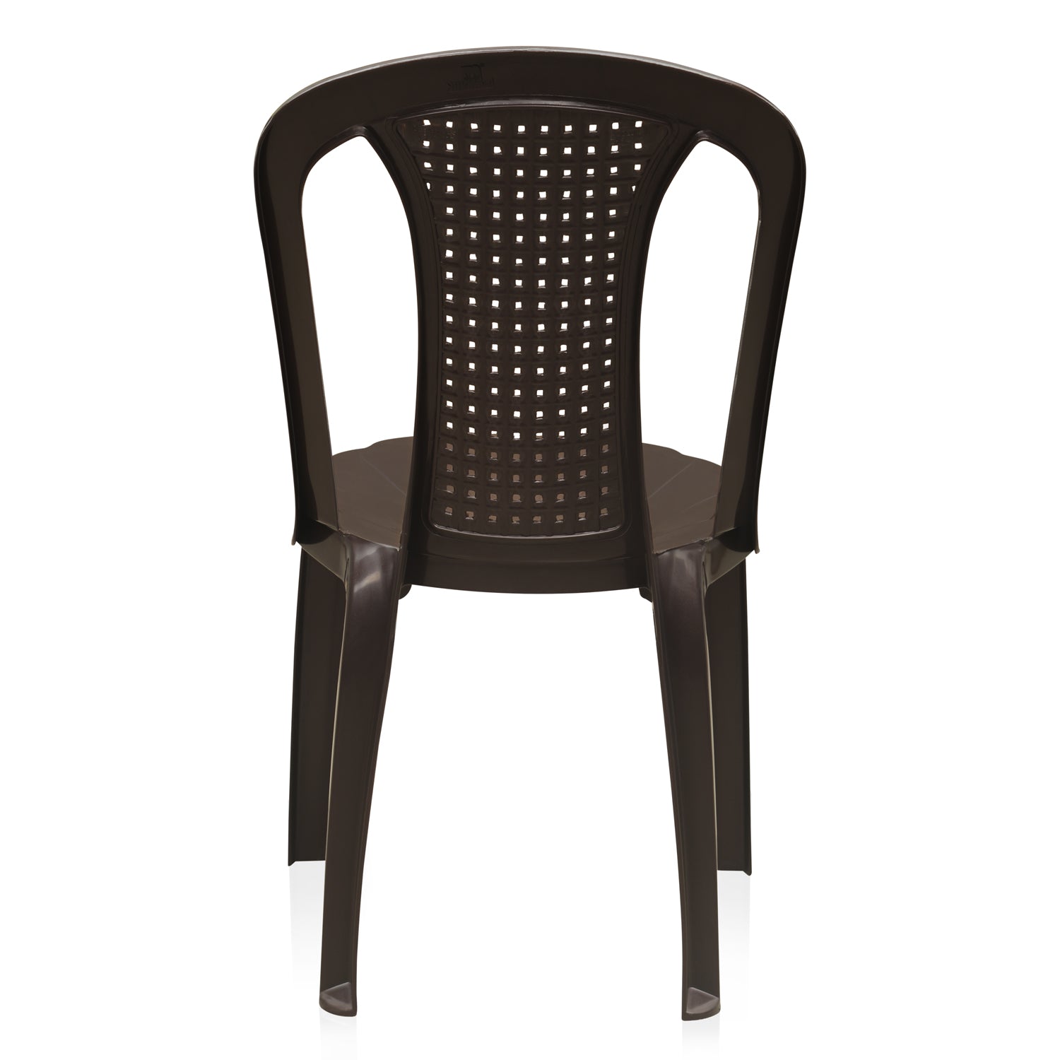 Nilkamal CHR4002 Plastic Armless Chair (Weather Brown)