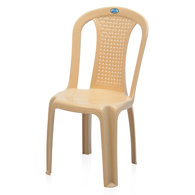Nilkamal CHR4002 Plastic Armless Chair (Marble Beige)