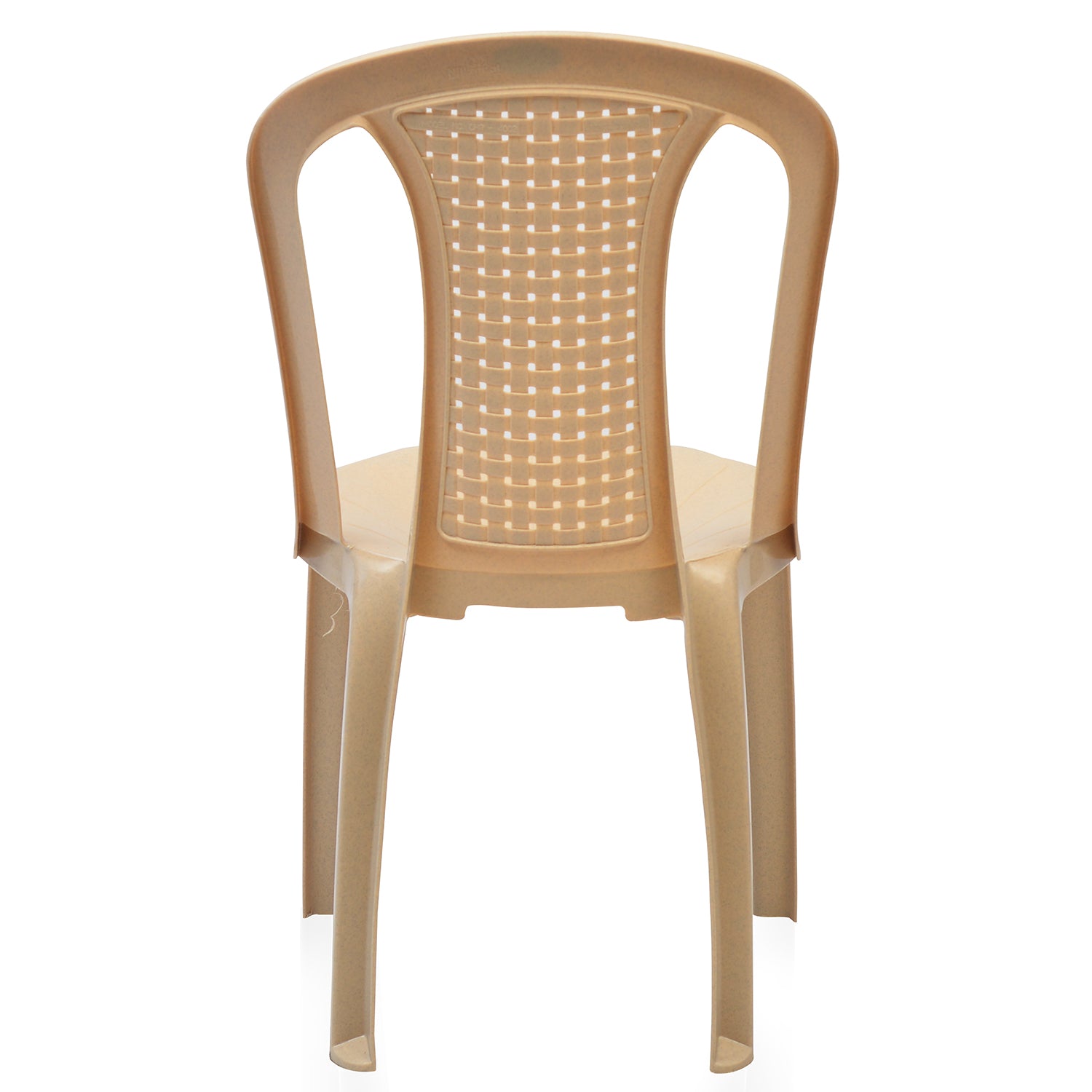 Nilkamal CHR4002 Plastic Armless Chair (Marble Beige)