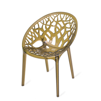 Nilkamal Crystal Polycarbonate Armless Chair