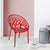 Nilkamal Crystal Polycarbonate Armless Chair (Red Wine)
