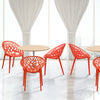 Nilkamal Crystal Polypropylene Premium Chair (Bright Red)