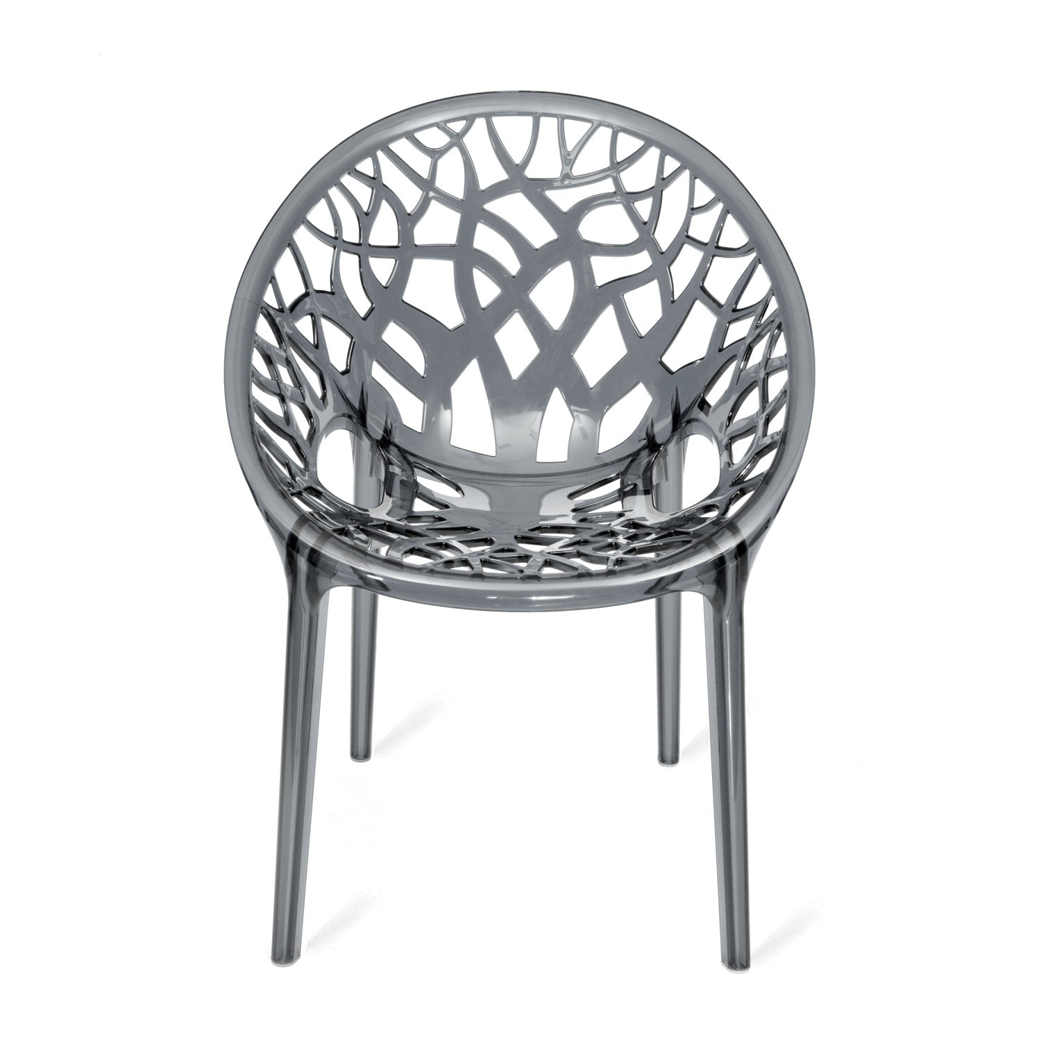 Nilkamal Crystal Polycarbonate Armless Chair (Dream Grey)