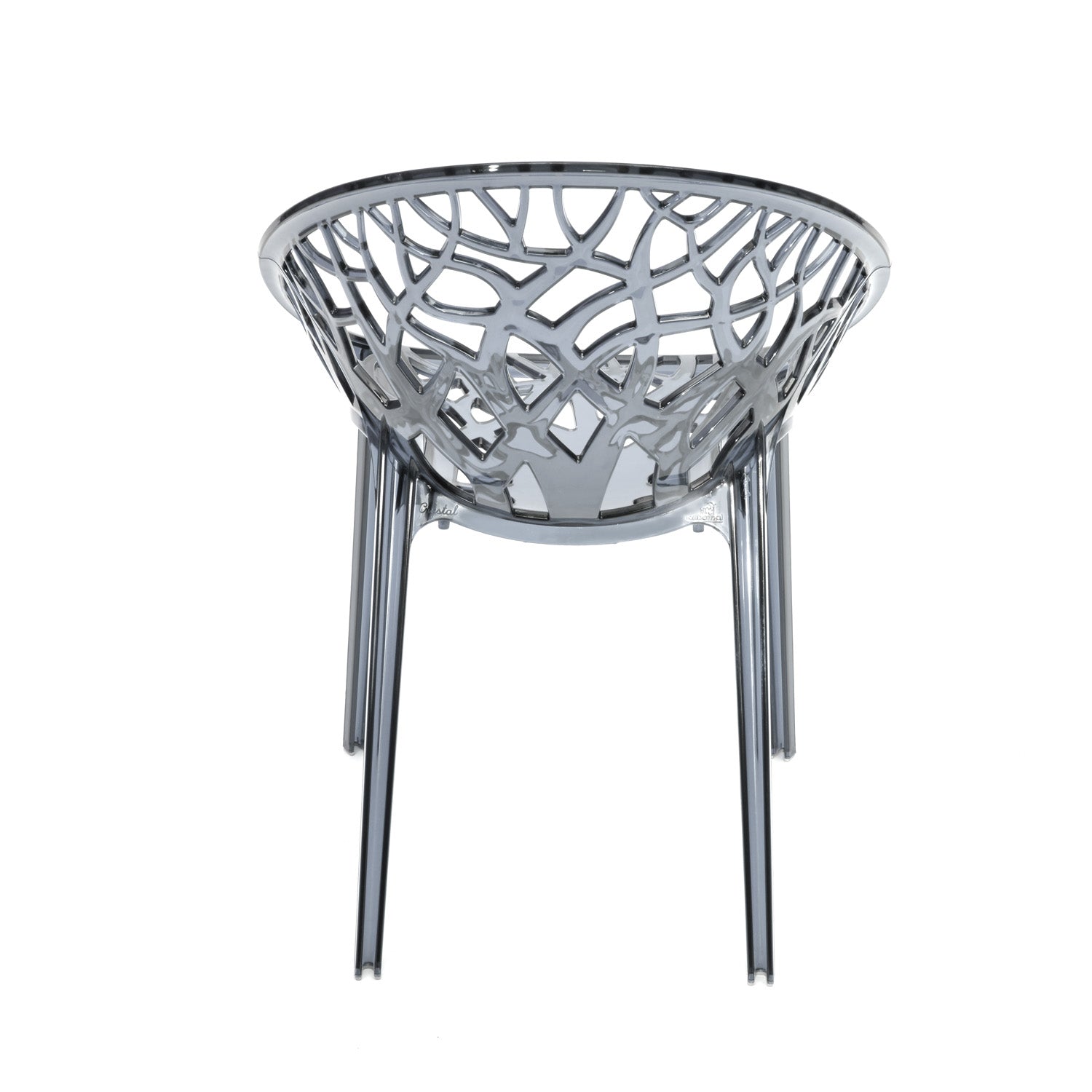 Nilkamal Crystal Polycarbonate Armless Chair (Dream Grey)