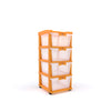 Nilkamal CHTR24 Four Layers Chest of Drawer (Orange)